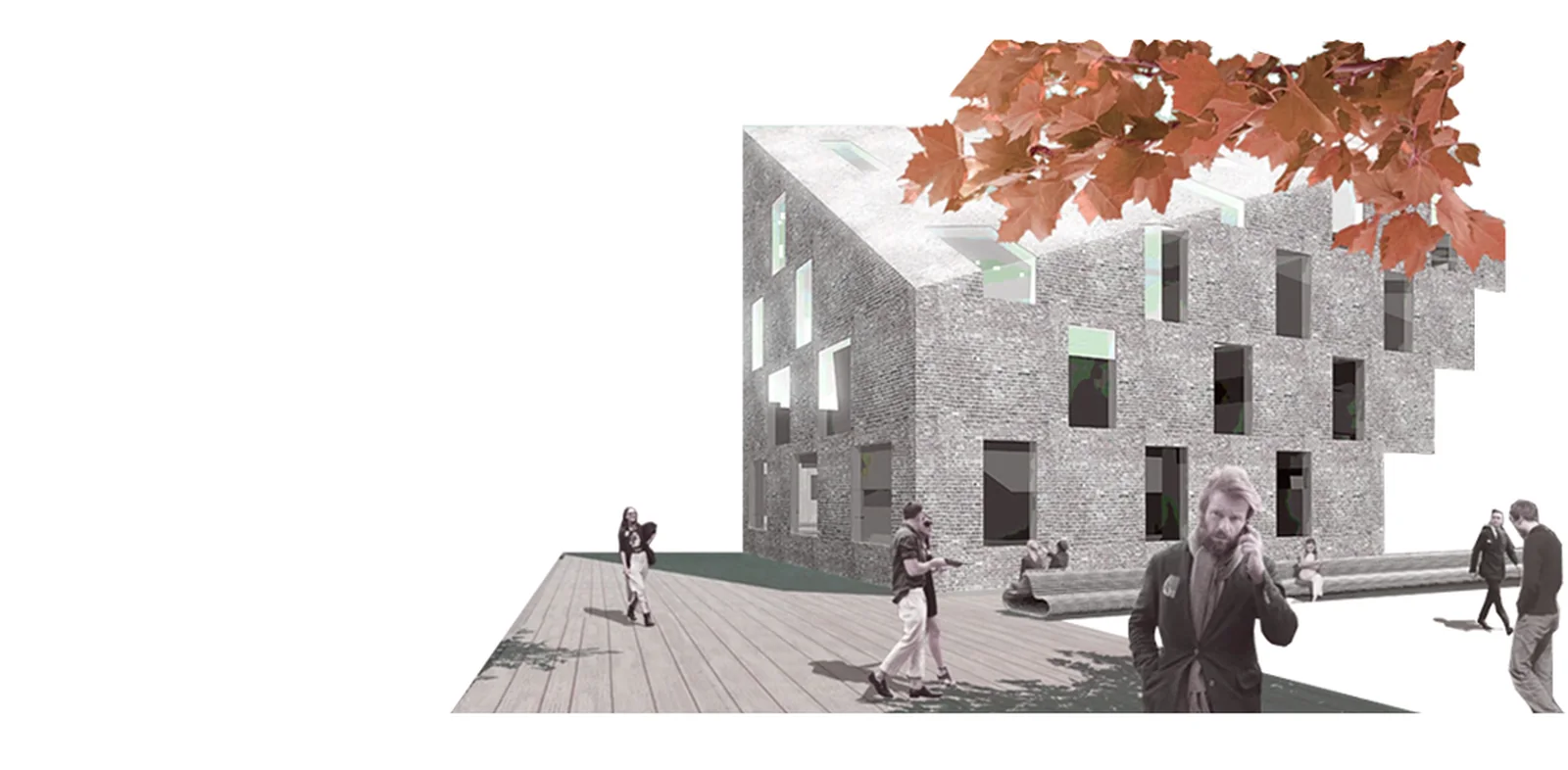 Edificio de ladrillo — trabajo del estudio